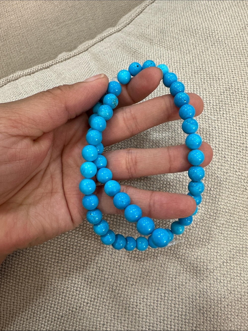 Turquoise Blue Beaded Strand ONLY